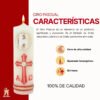 Cirios Pascuales Decorados Incrustacion De Cera 3.5x11 - Image 10