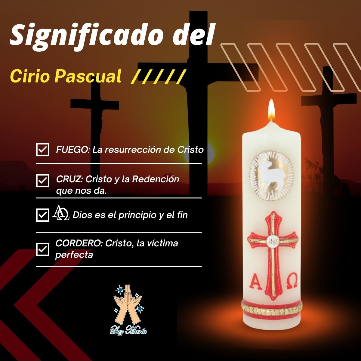 10 Cirios Pascuales Decorados Incrustacion De Cera 3.5x11 - Image 4